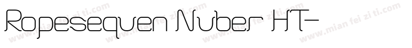 Ropesequen Nuber HT字体转换